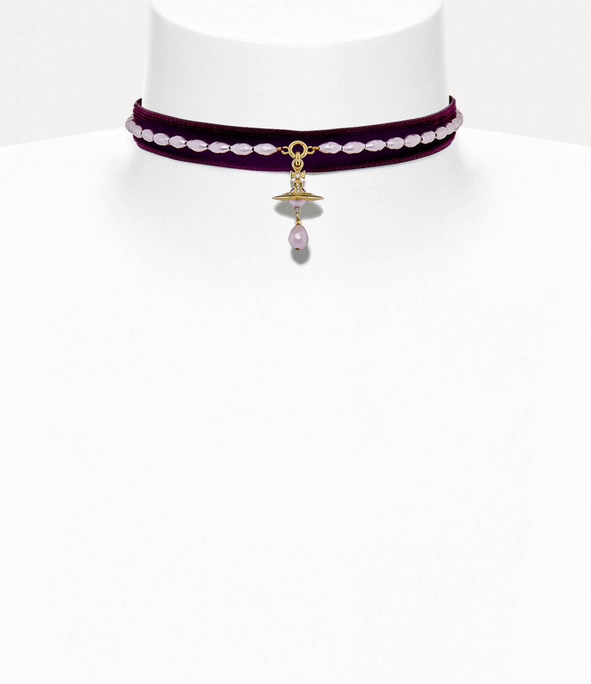 Vivienne Westwood Aleksa Choker (Red Wine)