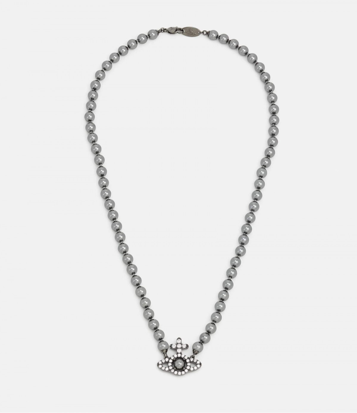 Колье Vivienne Westwood Olimpia Pearl choker (Dark Grey)