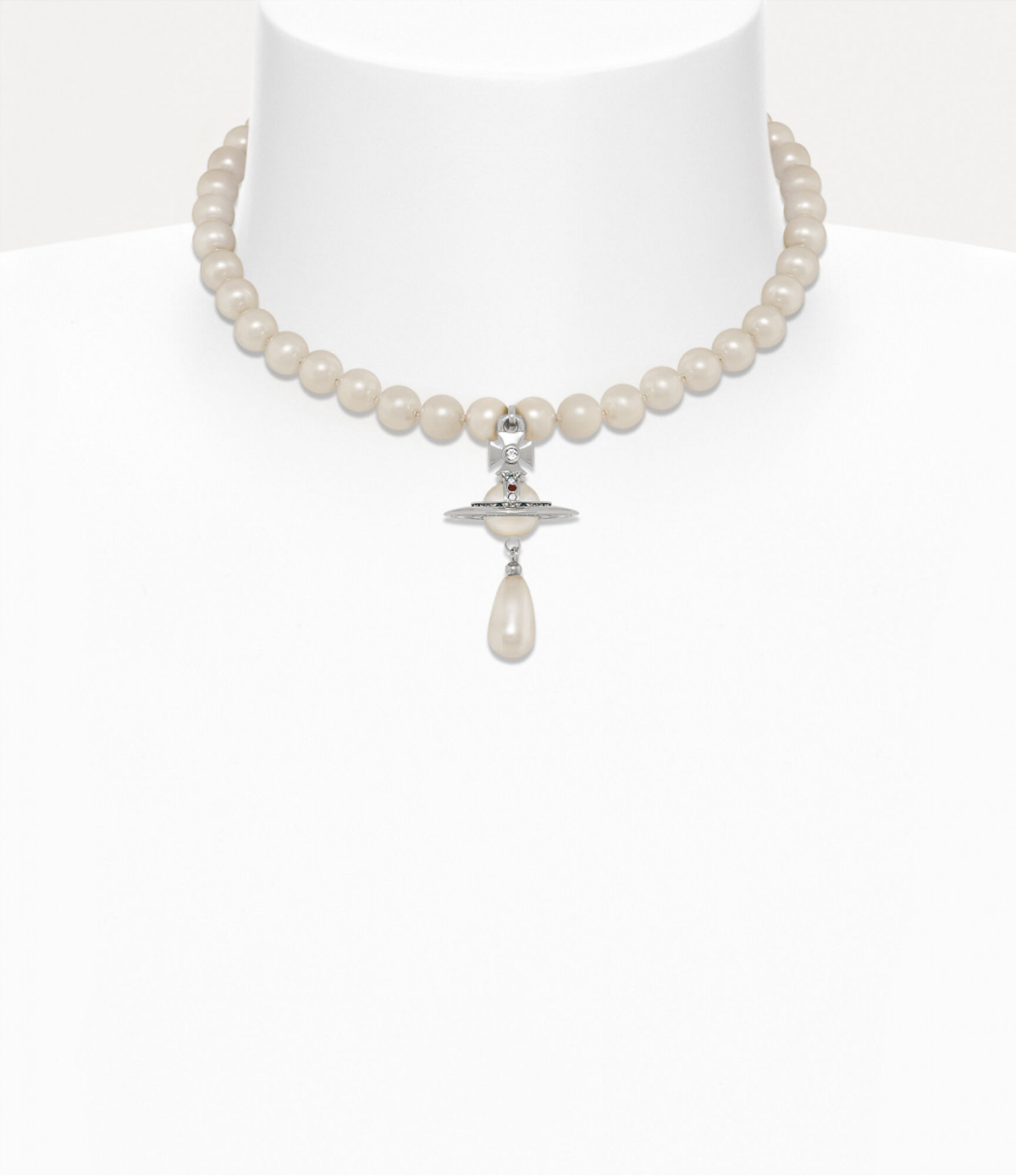 Колье чокер Vivienne Westwood One-Row Pearl Drop