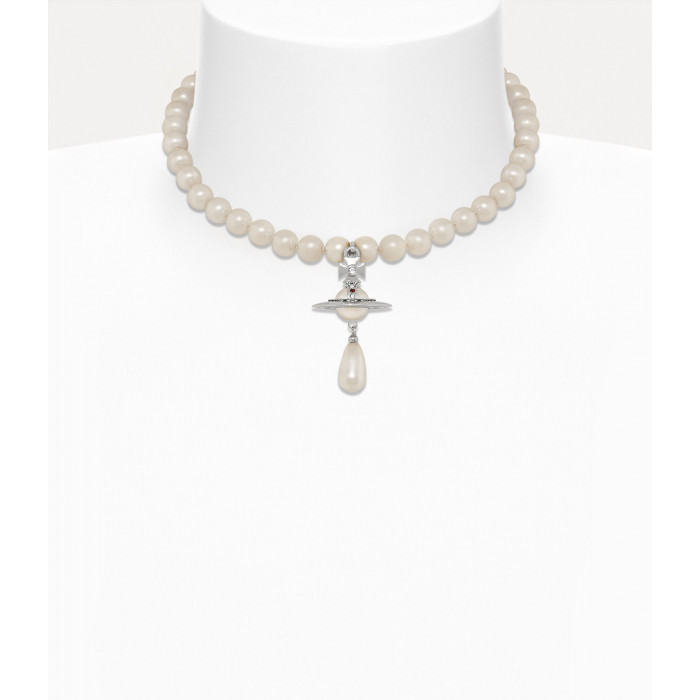 Колье чокер Vivienne Westwood One-Row Pearl Drop