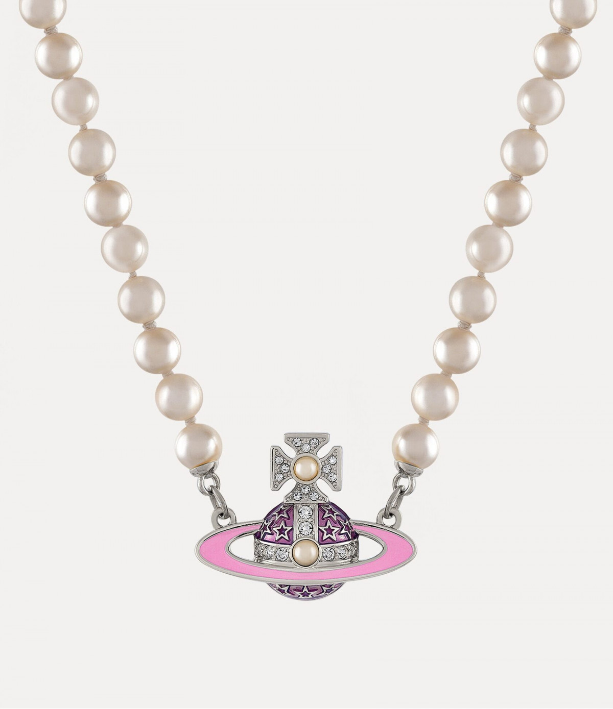 Колье Vivienne Westwood Roxanne Pearl choker (pink)