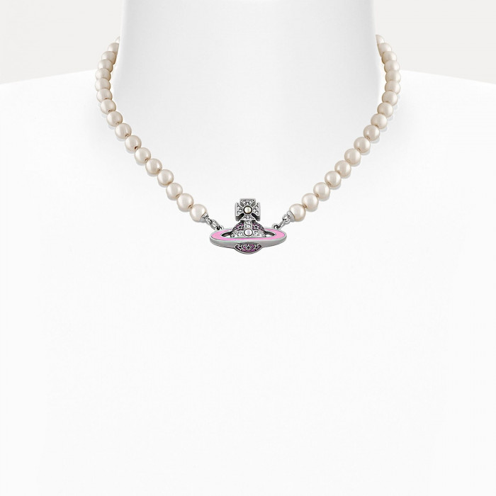 Колье Vivienne Westwood Roxanne Pearl choker (pink)